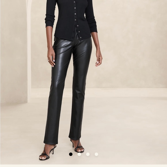 Free! With >3 items! NWT Banana republic size 24 vegan leather pants - Picture 9 of 9